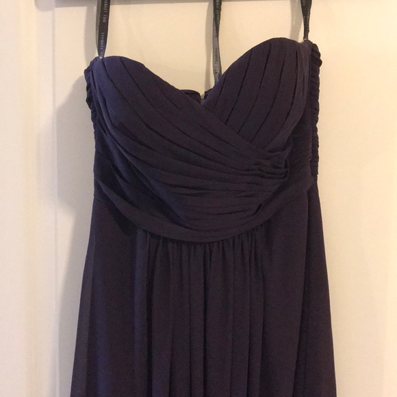 Purple strapless bridesmaid dress - Size 6 - Picture 4 of 7
